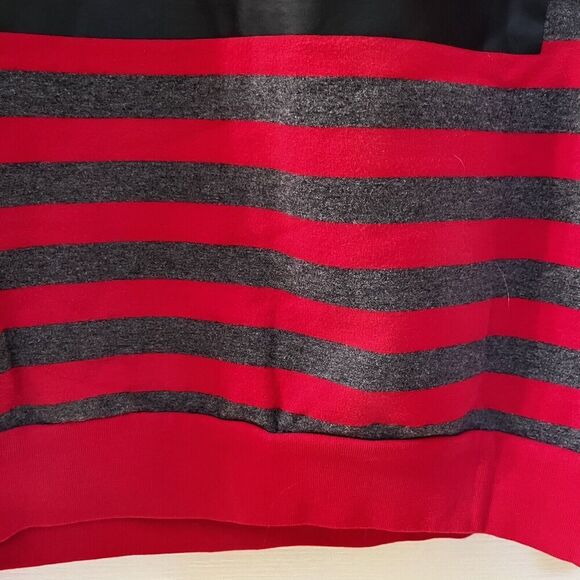 Opening Ceremony Red and Gray Striped Crewneck Sweatshirt Women's Size Medium - Picture 13 of 13
